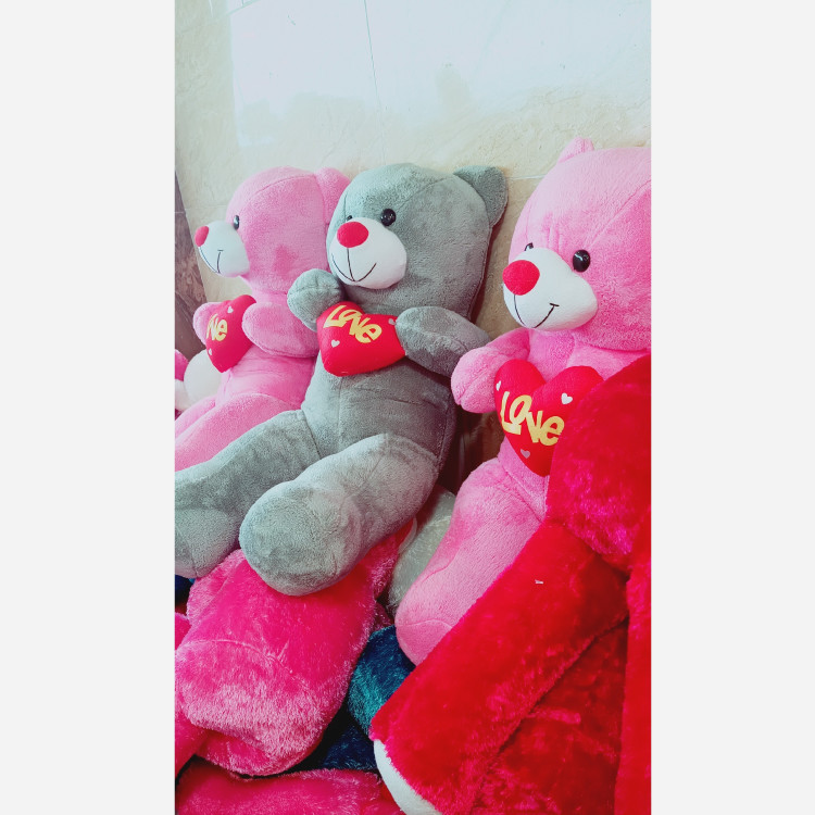 عروسک خرس شاسخین یک متری لاو love ،پارچه نیوسافت