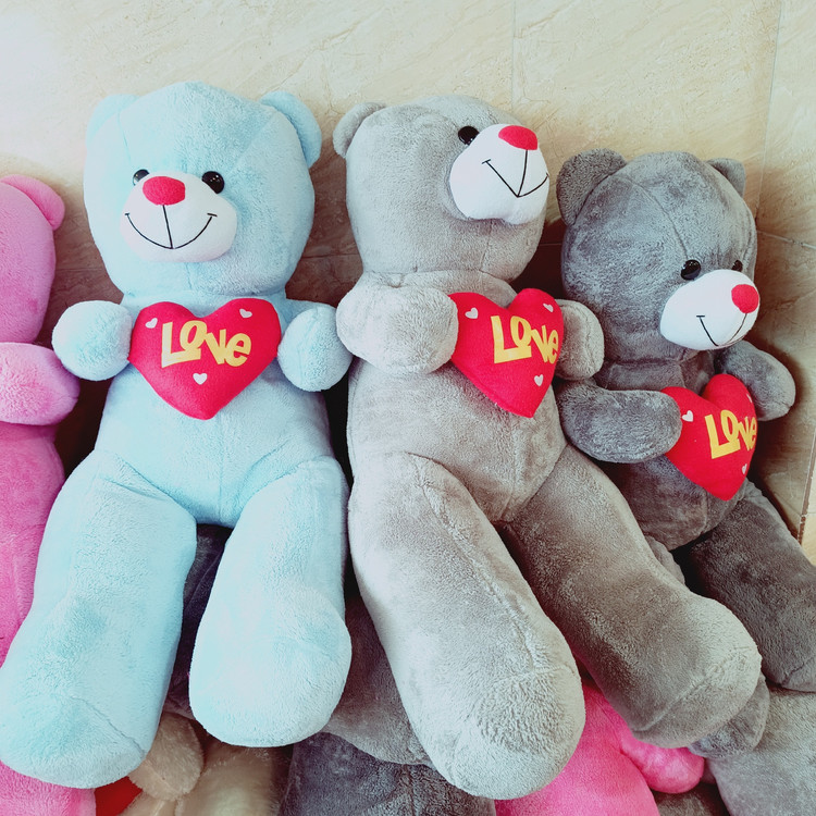 عروسک خرس شاسخین یک متری لاو love ،پارچه نیوسافت