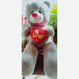 عروسک خرس شاسخین یک متری لاو love ،پارچه نیوسافت
