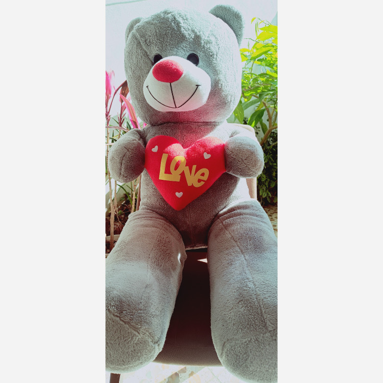 عروسک خرس شاسخین یک متری لاو love ،پارچه نیوسافت