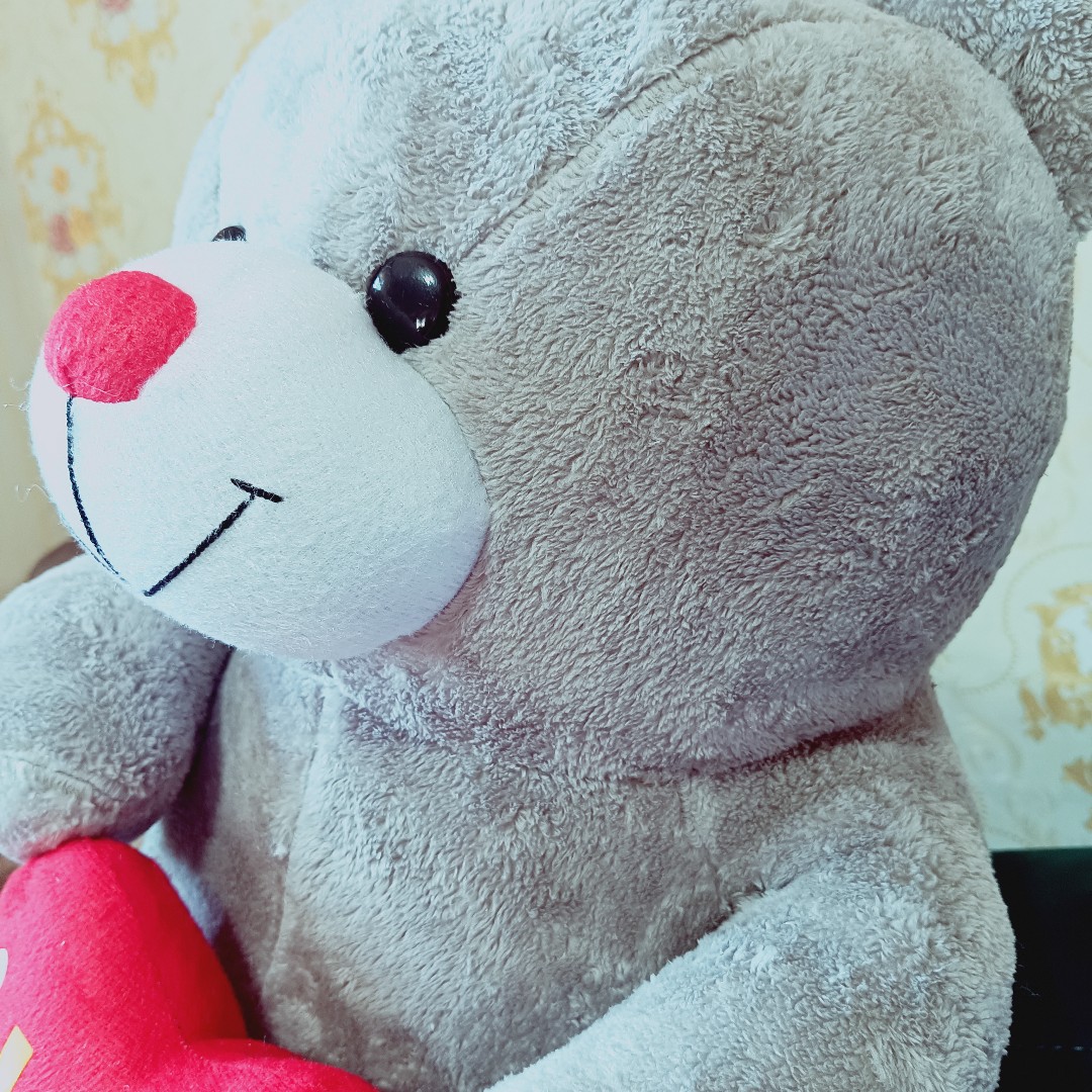 عروسک خرس شاسخین یک متری لاو love ،پارچه نیوسافت