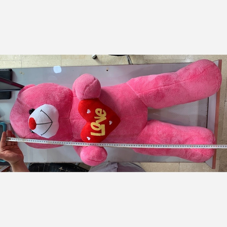 عروسک خرس شاسخین یک متری لاو love ،پارچه نیوسافت