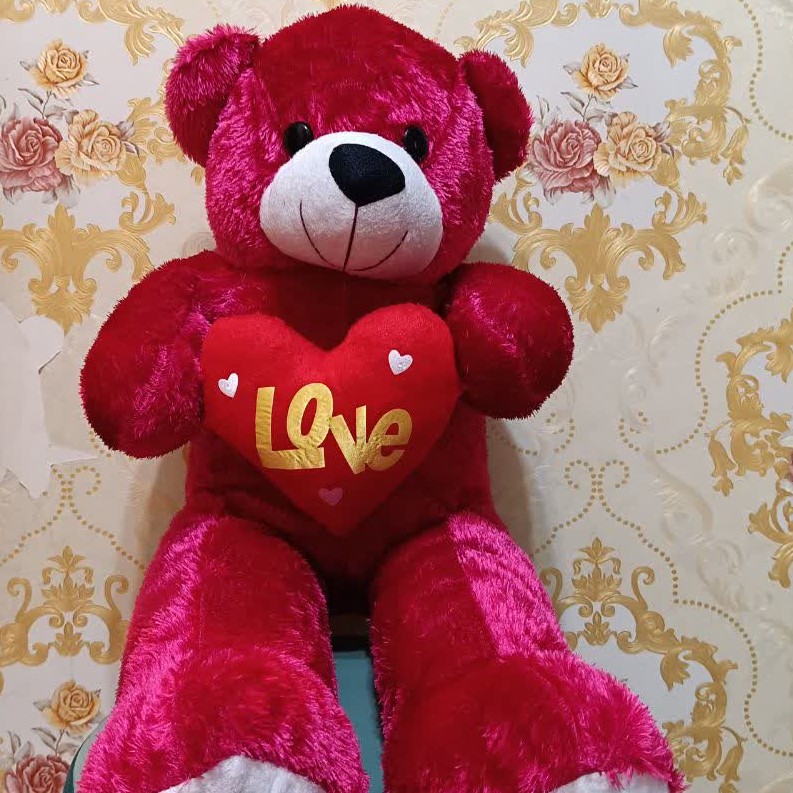عروسک خرس شاسخین لاو love ( ارتفاع حدود 80 )