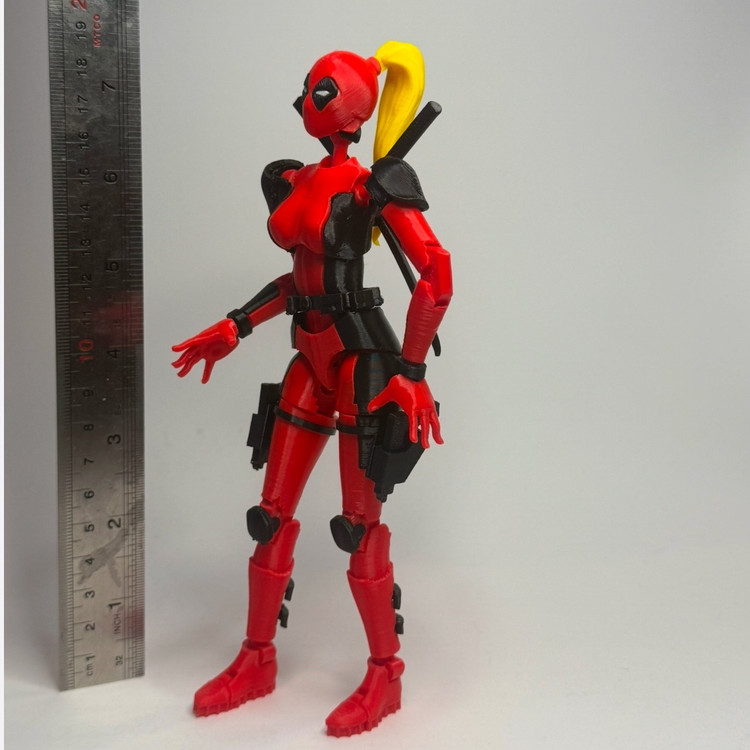اکشن فیگور خانم لیدی ددپول(lady deadpool)