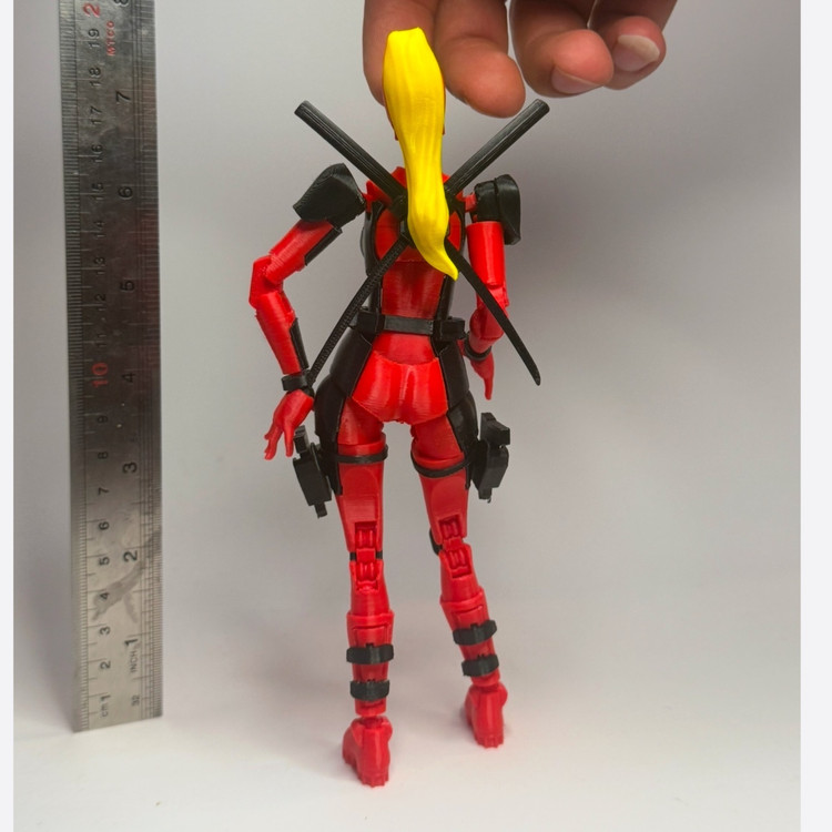اکشن فیگور خانم لیدی ددپول(lady deadpool)