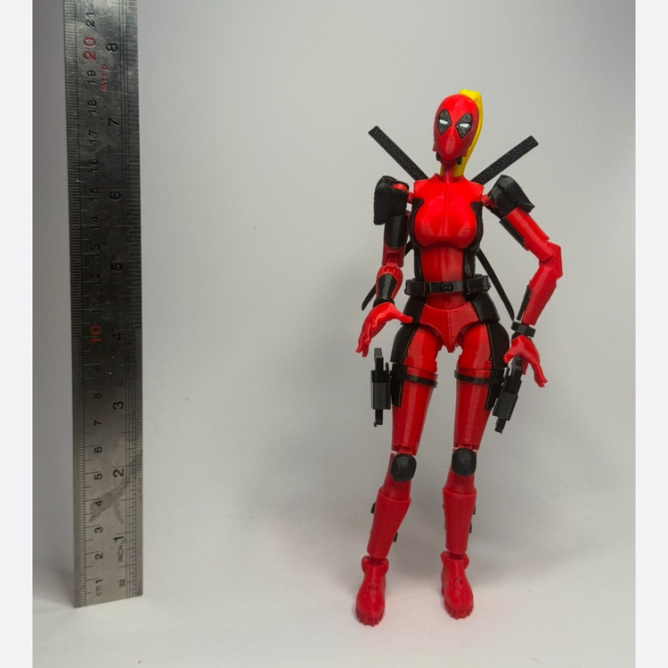 اکشن فیگور خانم لیدی ددپول(lady deadpool)