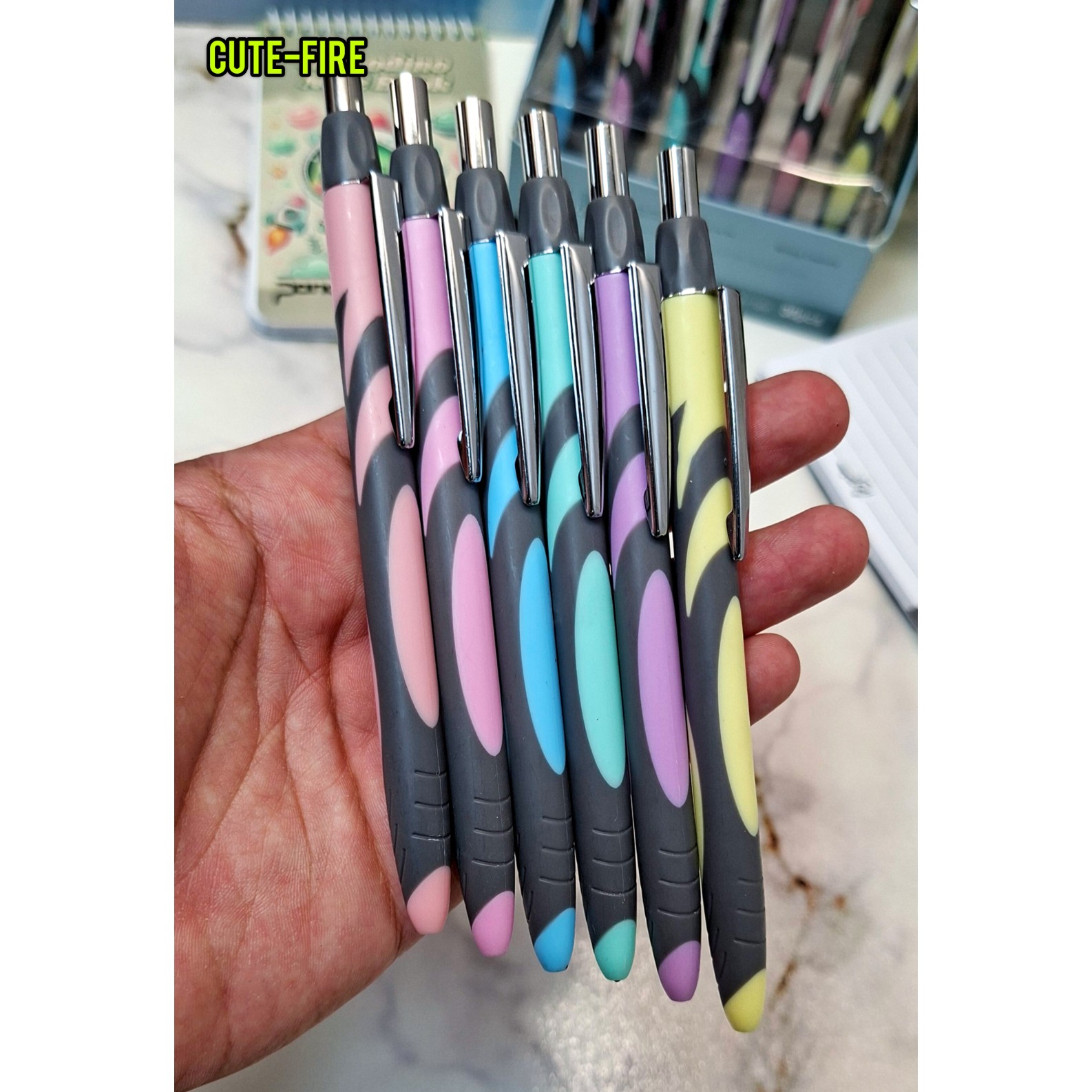 اتود 0.5 مداد فشاری در 6 رنگ وارداتی