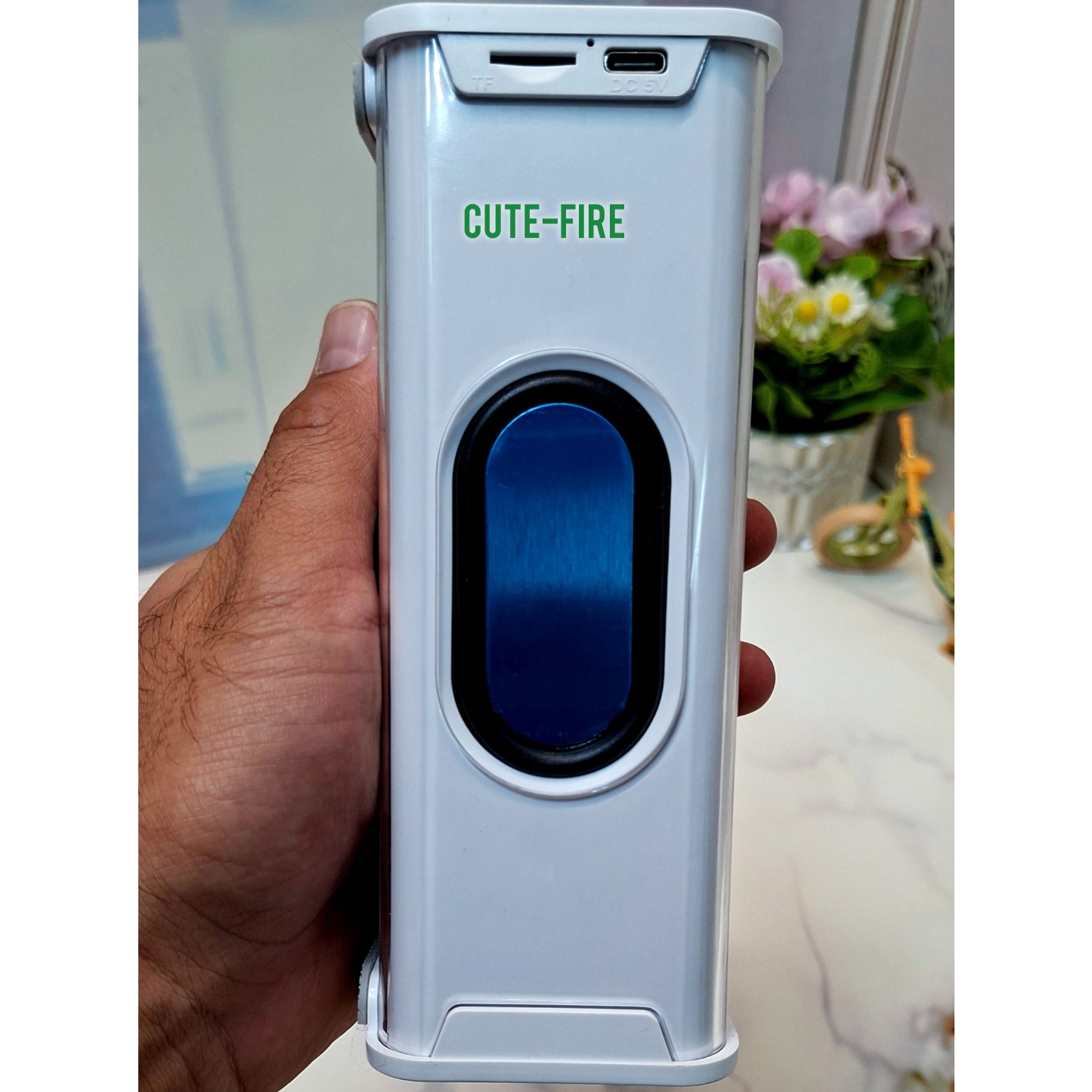 اسپیکر بلوتوثی شارژی مموری خور 2 بانده چراغ دار رنگی دارای بیس