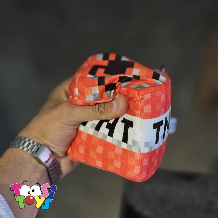 عروسک ماینکرافت مکعبی تی ان تی درجه یک