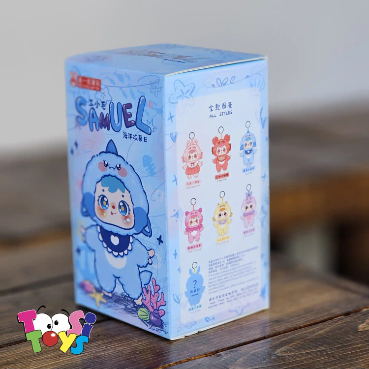 عروسک بلایند باکس ساموئل جعبه آبی کوچک کد 5015 اورجینال