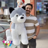 عروسک هاسکی نشسته