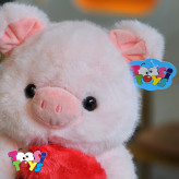 عروسک خوک گل به دست اورجینال