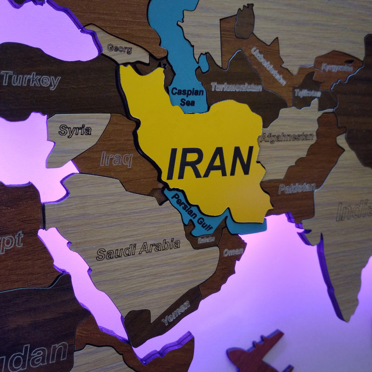 تابلو نوری مدل نقشه جهان نوری