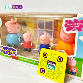 اسباب بازی ست فیگور خانواده پپاپیگ 4 عددی مدل HappyPig