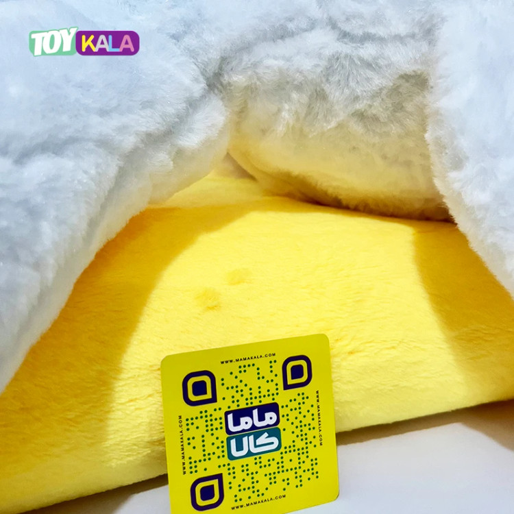 عروسک پتوبالشتی غاز با پتوی زرد 80 سانتیمتر