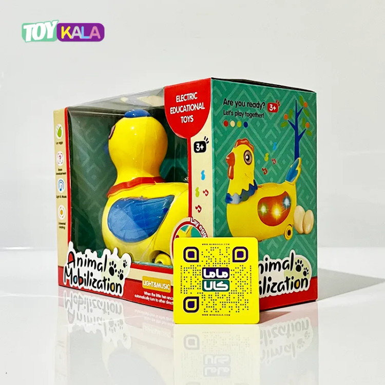 اسباب بازی مرغ تخم گذار موزیکال و چراغدار