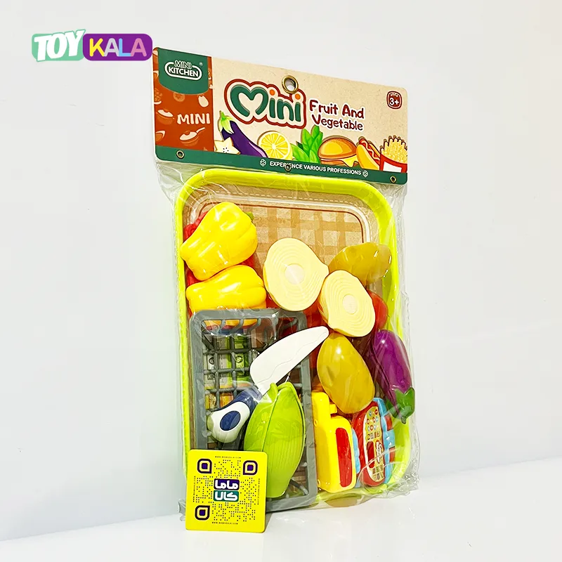 اسباب بازی ست میوه و سبزیجات برشی مدل Mini
