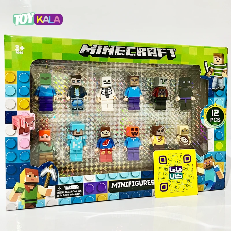 مینی فیگور ماینکرفت 12 عدد مدل Building Block