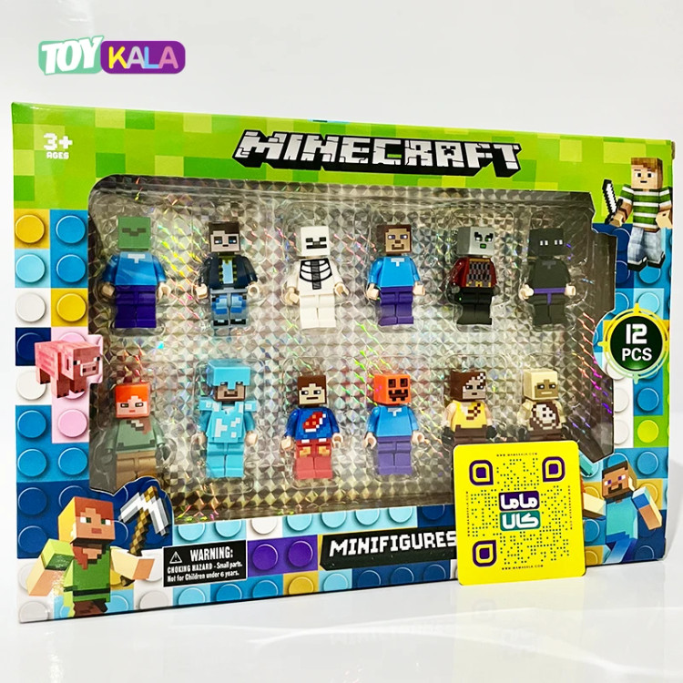 مینی فیگور ماینکرفت 12 عدد مدل Building Block