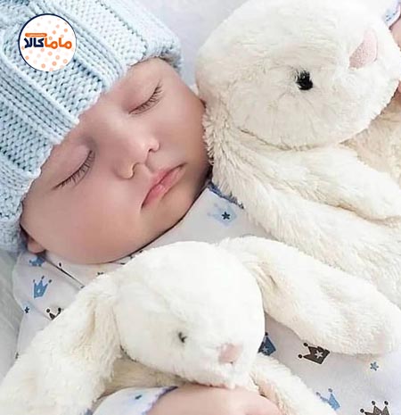 عروسک خرگوش سفید رنگ 45 سانتیمتر
