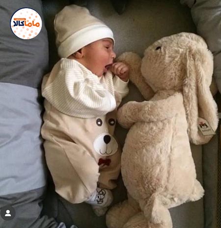 عروسک خرگوش سفید رنگ 45 سانتیمتر