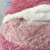 کوسن عروسک لاتسو صورتی پتودار 50 سانتیمتر