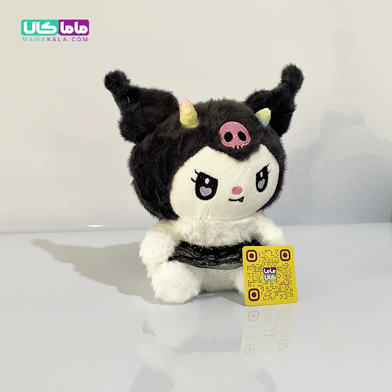 عروسک کرومی مشکی مدل دویل دامن توری 25 سانتیمتر