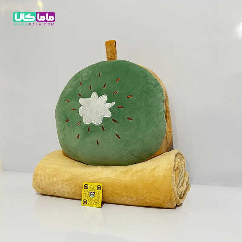 عروسک کیوی بالشتی پتودار + گرمکن دست 50 سانتیمتر