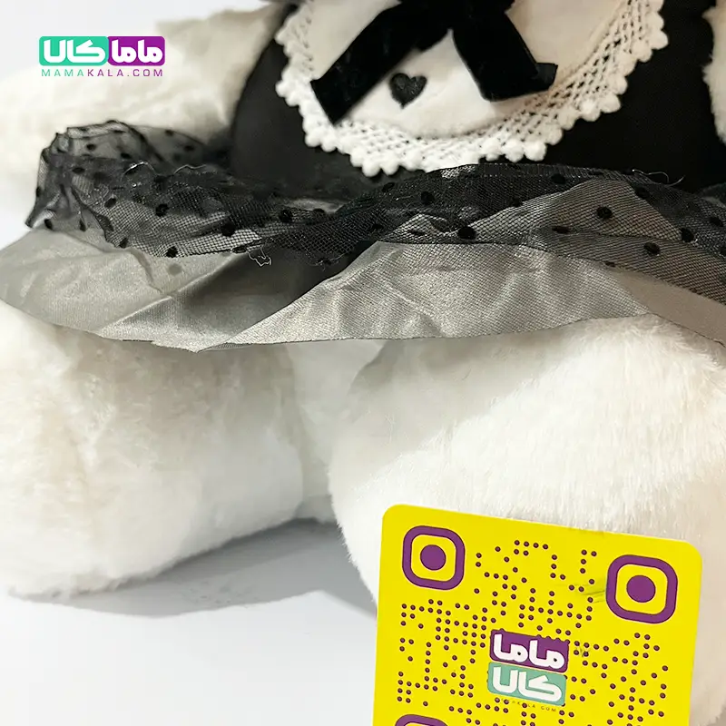 عروسک کرومی لباس توری مشکی 65 سانتیمتر