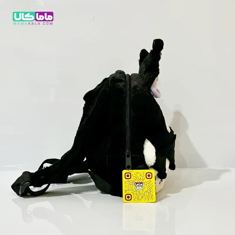 کوله پشتی عروسکی کرومی مشکی وارداتی 40 سانتیمتر