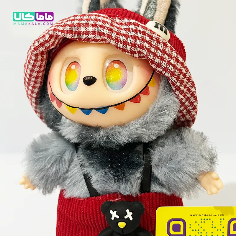 عروسک لبوبو لباسدار طوسی مدل انرژی (کد 02)
