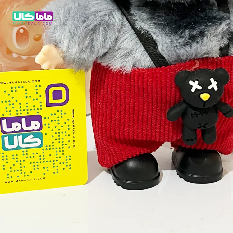 عروسک لبوبو لباسدار طوسی مدل انرژی (کد 02)