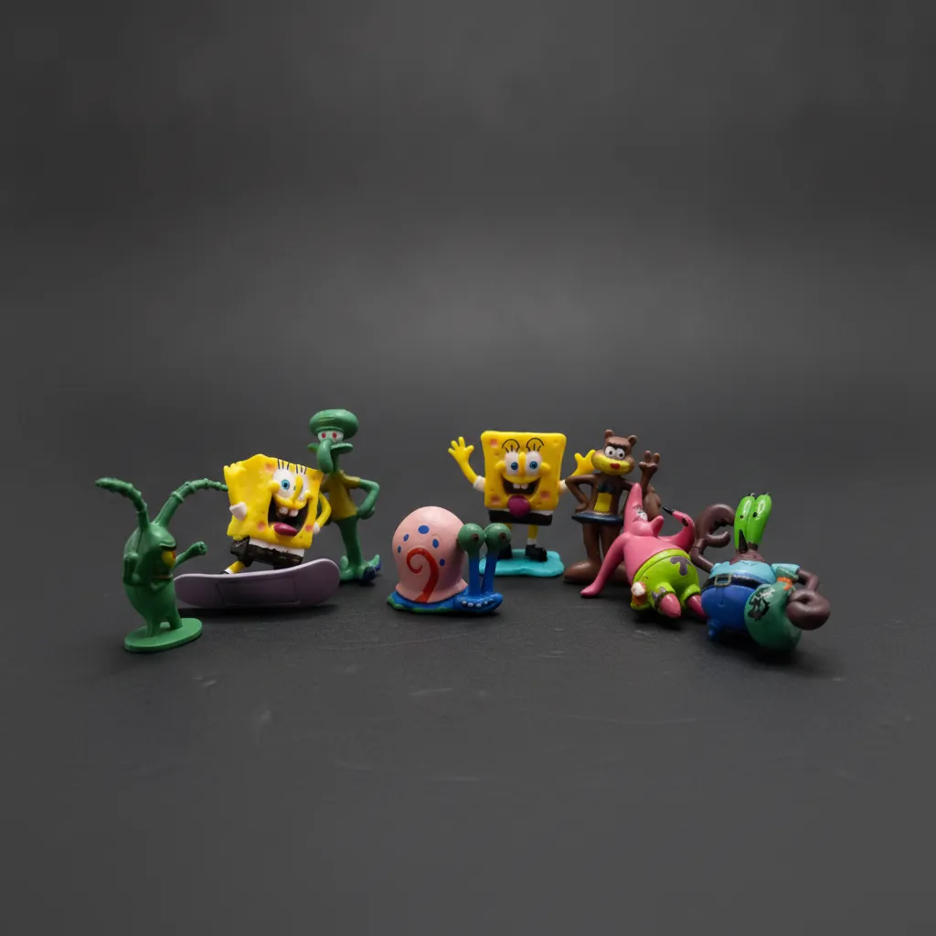ست مینی فیگور باب اسفنجی و دوستان (SpongeBob) چندتایی کلکسیونی بامزه