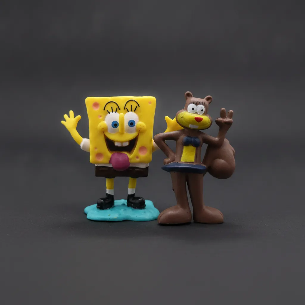 ست مینی فیگور باب اسفنجی و دوستان (SpongeBob) چندتایی کلکسیونی بامزه