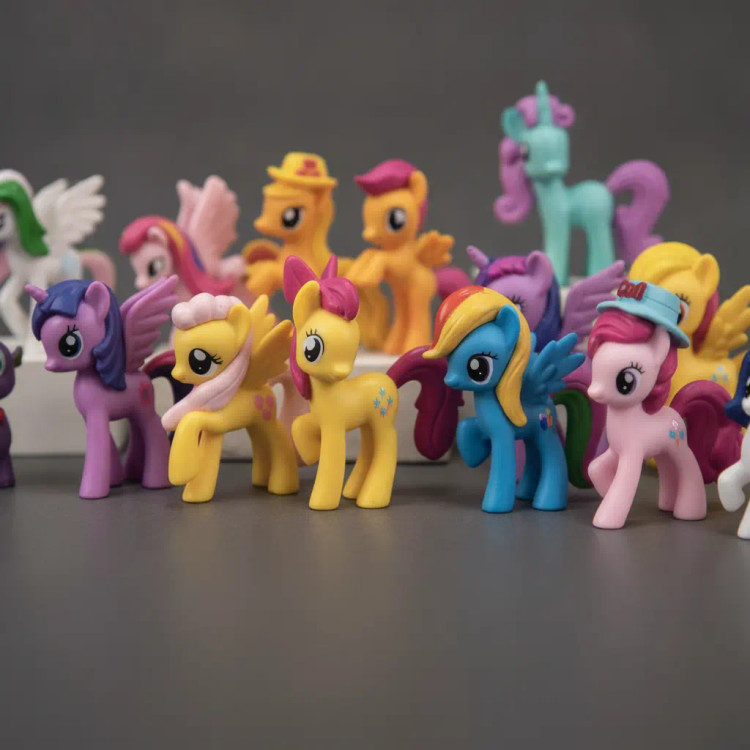 ست 12 عددی فیگور پونی کوچولو (My Little Pony) مجموعه کامل Mane 12 مای لیتل پونی
