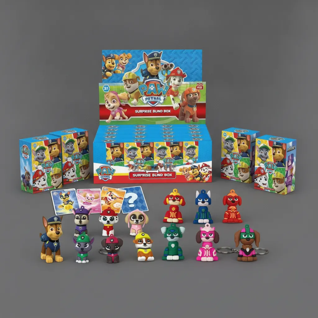 فیگور شانسی سگهای نگهبان Paw Patrol پک سورپرایز به همراه کارت و آویز