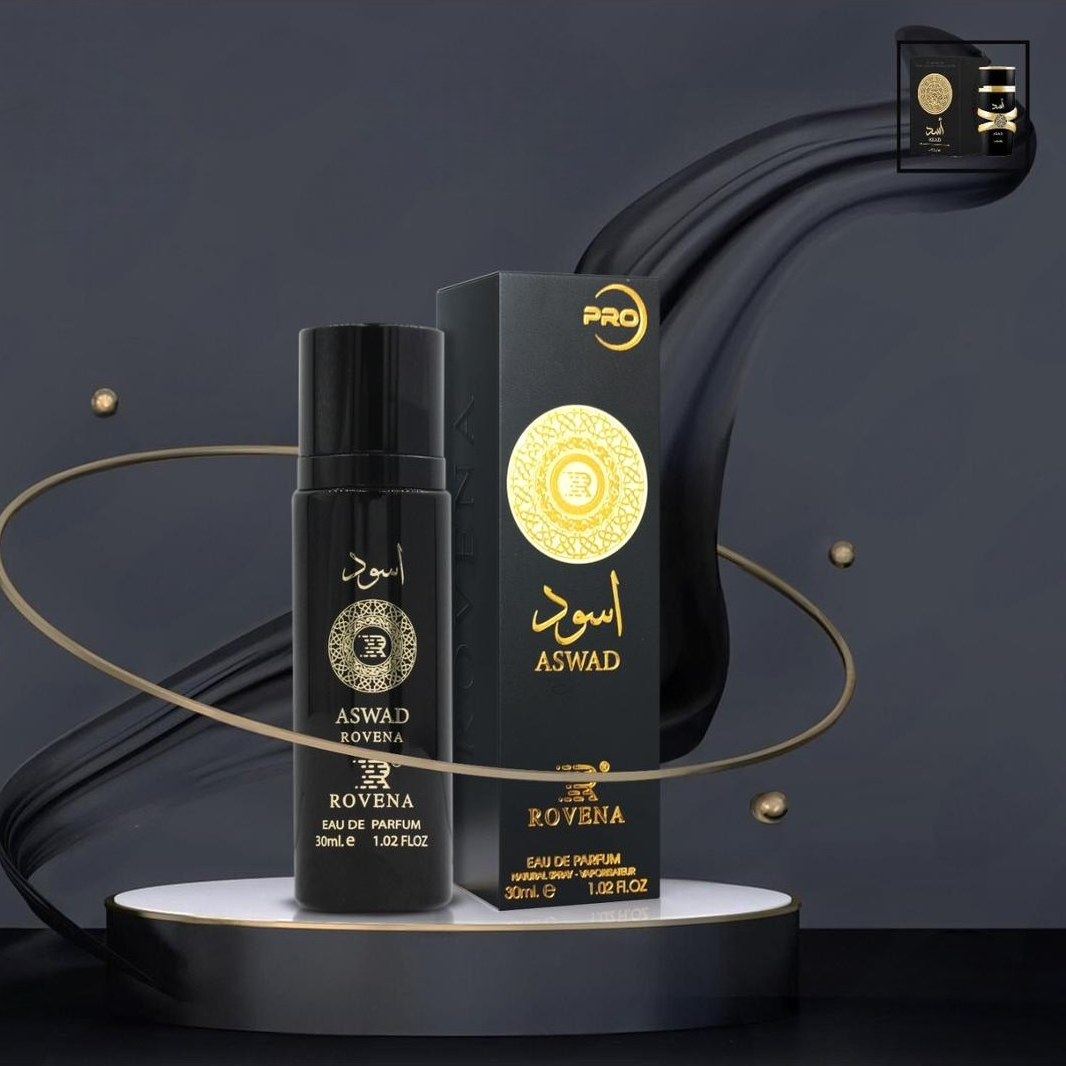 عطر مردانه 30 میل روونا اسود (مشابه لطافه اسد) Rovena Aswad