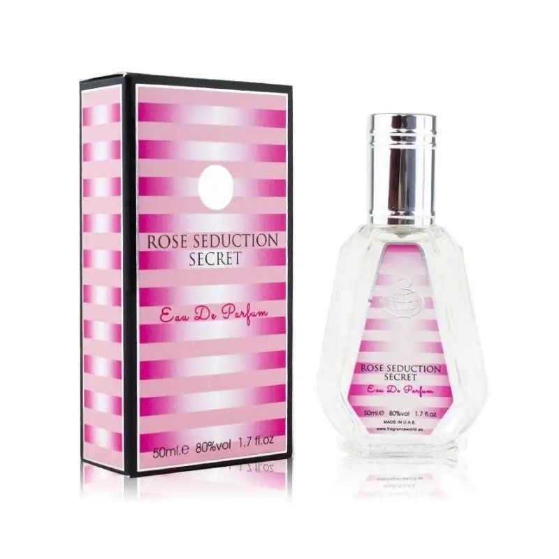 عطر 50 میل فراگرانس ورد رز سداکشن سیکرت Fragrance World Rose Seduction Secret