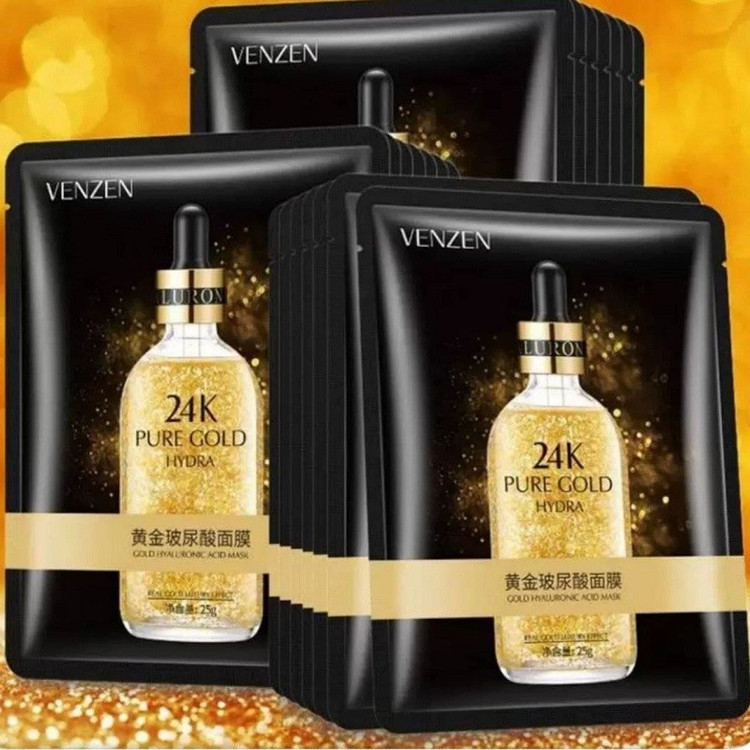ماسک ورقه ای صورت طلای 24 عیار VENZEN