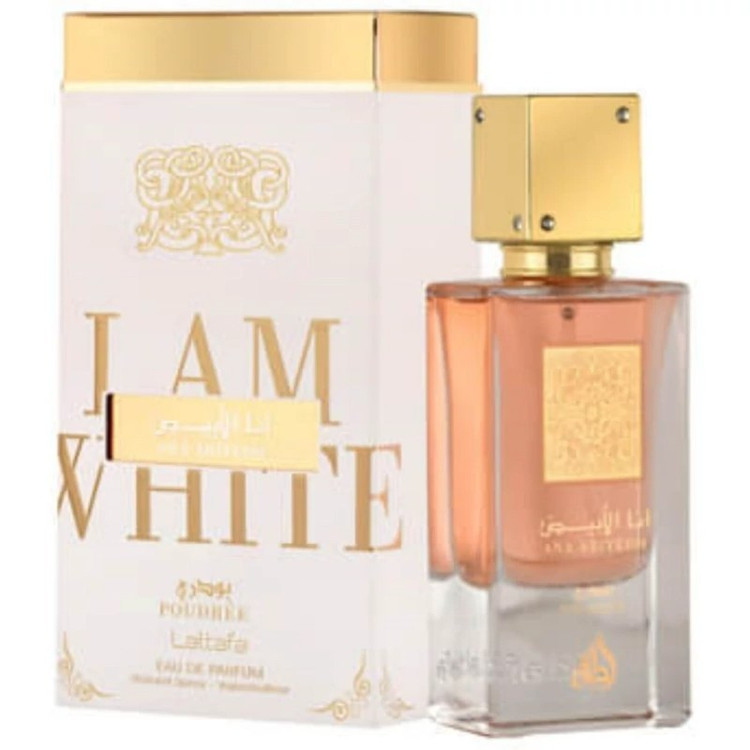 عطر ادکلن انا الابیض پودری برند لطافه 60 میل