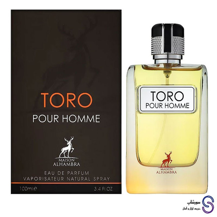 عطر ادکلن تورو پور هوم TORO POUR HOMME برند الحمبرا 100 میل