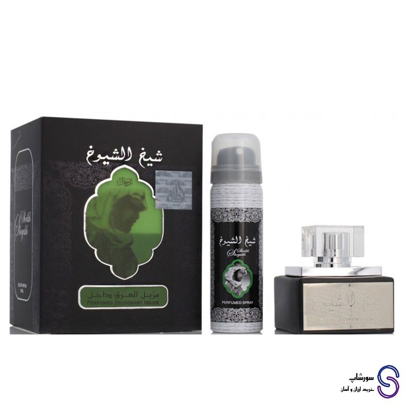 عطر ادکلن شیخ الشیوخ Sheikh Al Shuyukh برند لطافه همراه با اسپری