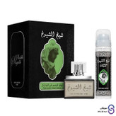 عطر ادکلن شیخ الشیوخ Sheikh Al Shuyukh برند لطافه همراه با اسپری