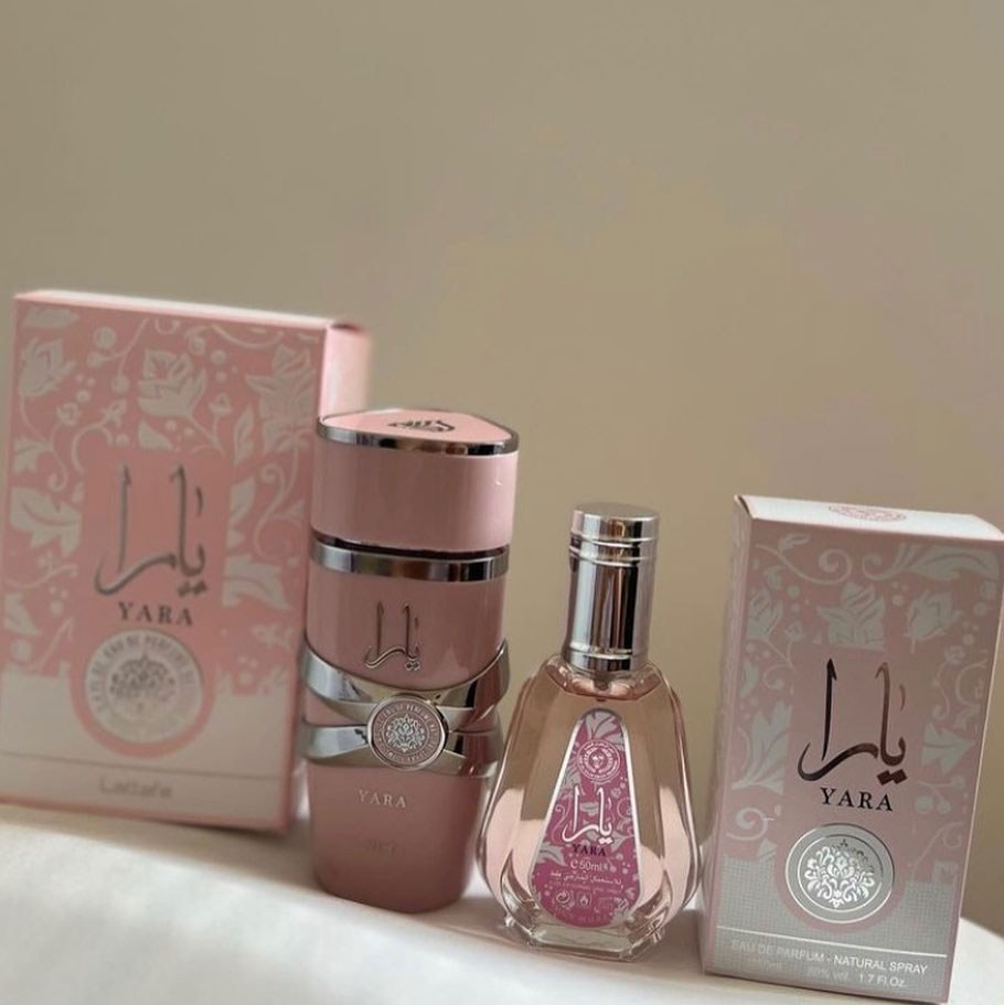 عطر ادکلن یارا صورتی YARA LATTAFA برند لطافه 100 میل