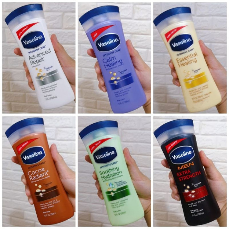 لوسیون بدن وازلین مدل Dry Skin Repair حجم 400 میل