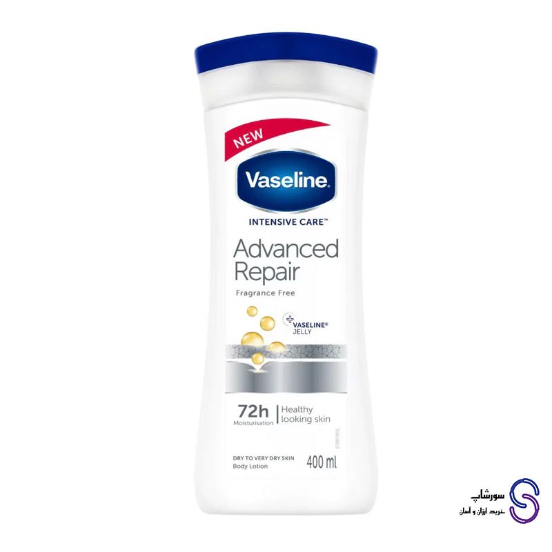 لوسیون بدن وازلین مدل Advanced Repair حجم 400 میل