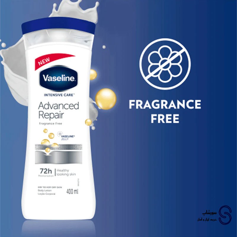 لوسیون بدن وازلین مدل Advanced Repair حجم 400 میل