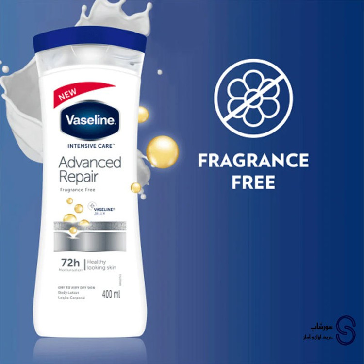 لوسیون بدن وازلین مدل Advanced Repair حجم 400 میل