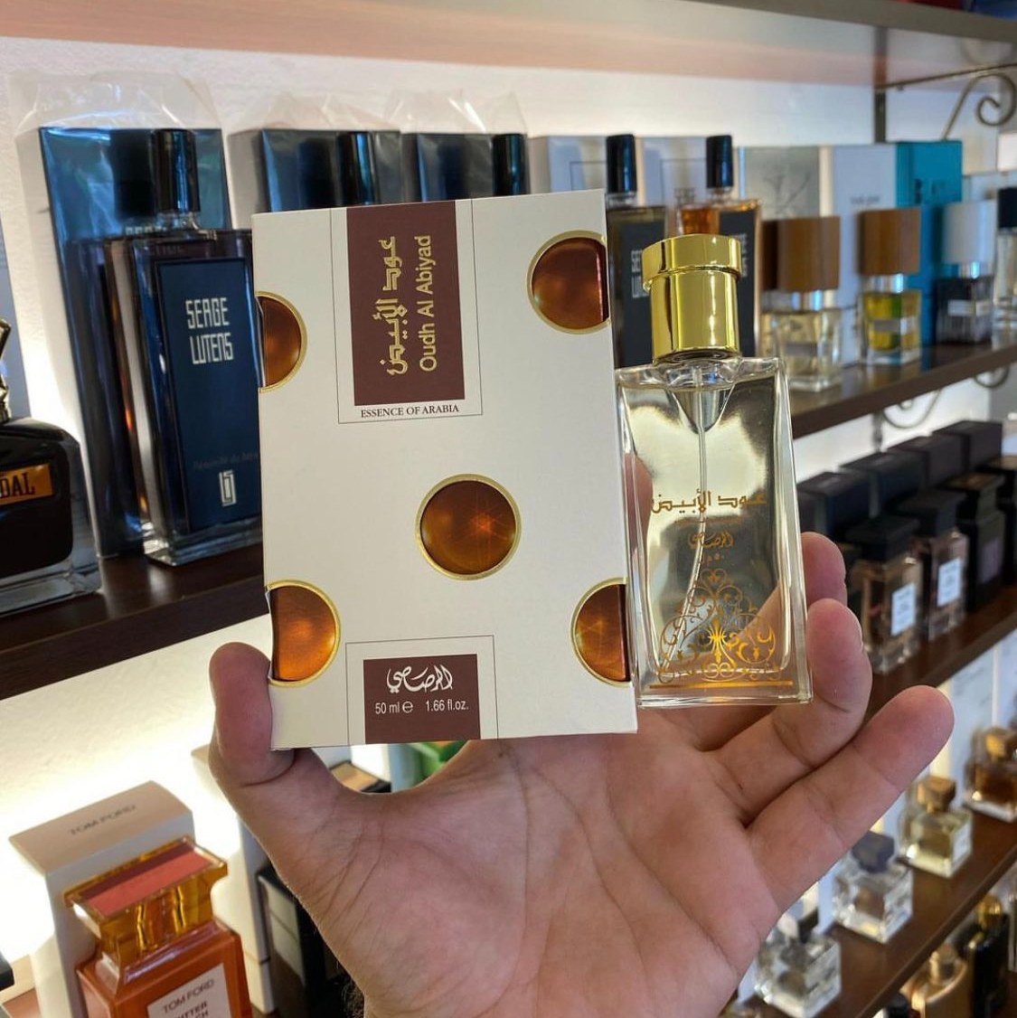 عطر ادکلن عود الابیض برند رصاصی 50 میل