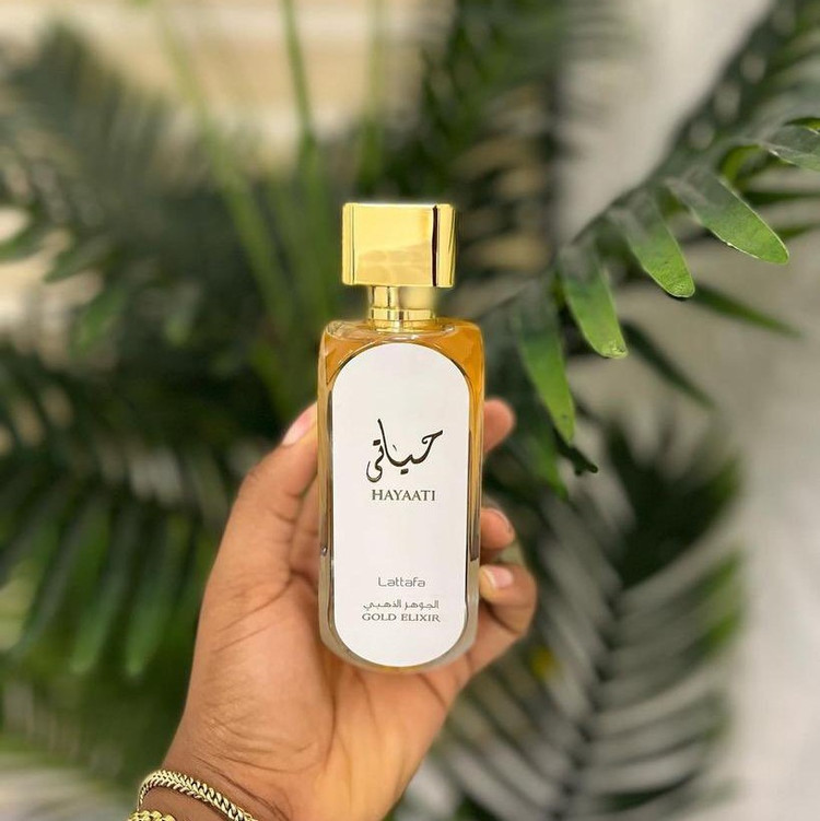 عطر ادکلن حیاتی الجوهر الذهبی Hayaati Gold Elixir برند لطافه 100 میل